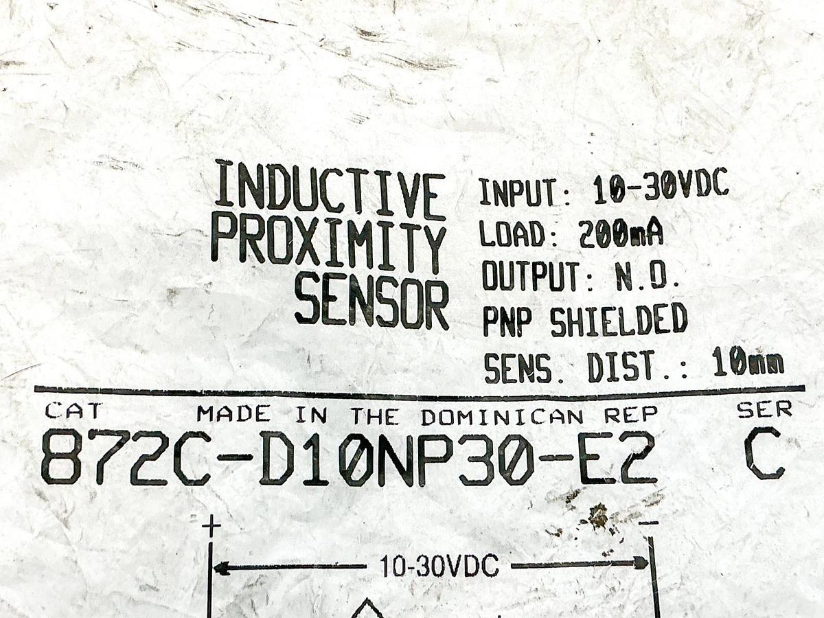 New Allen Bradley 872C-D10NP30-E2 Inductive Proximity Sensor 10-30V 200mA Ser.C