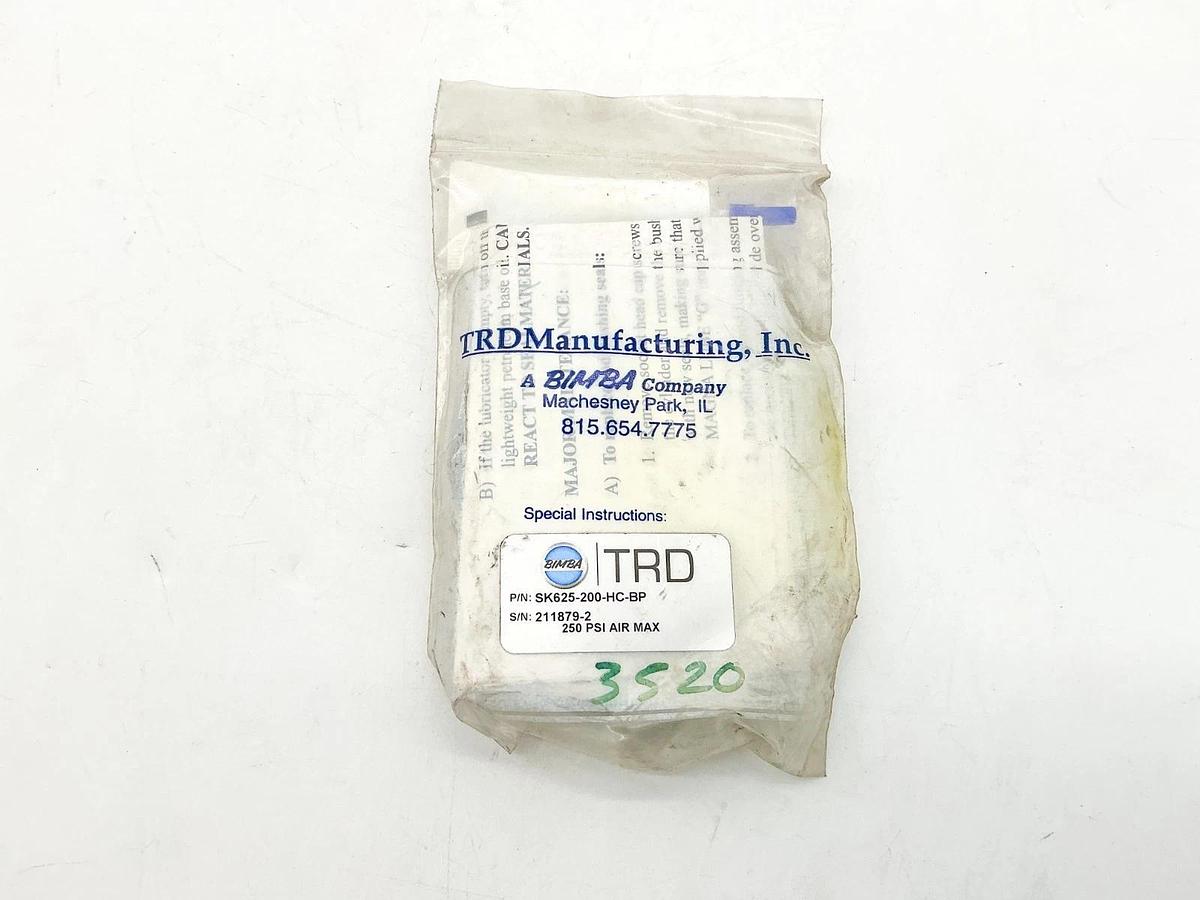 New Bimba SK625-200-HC-BP Pneumatic Valve Rebuild Kit 250PSI