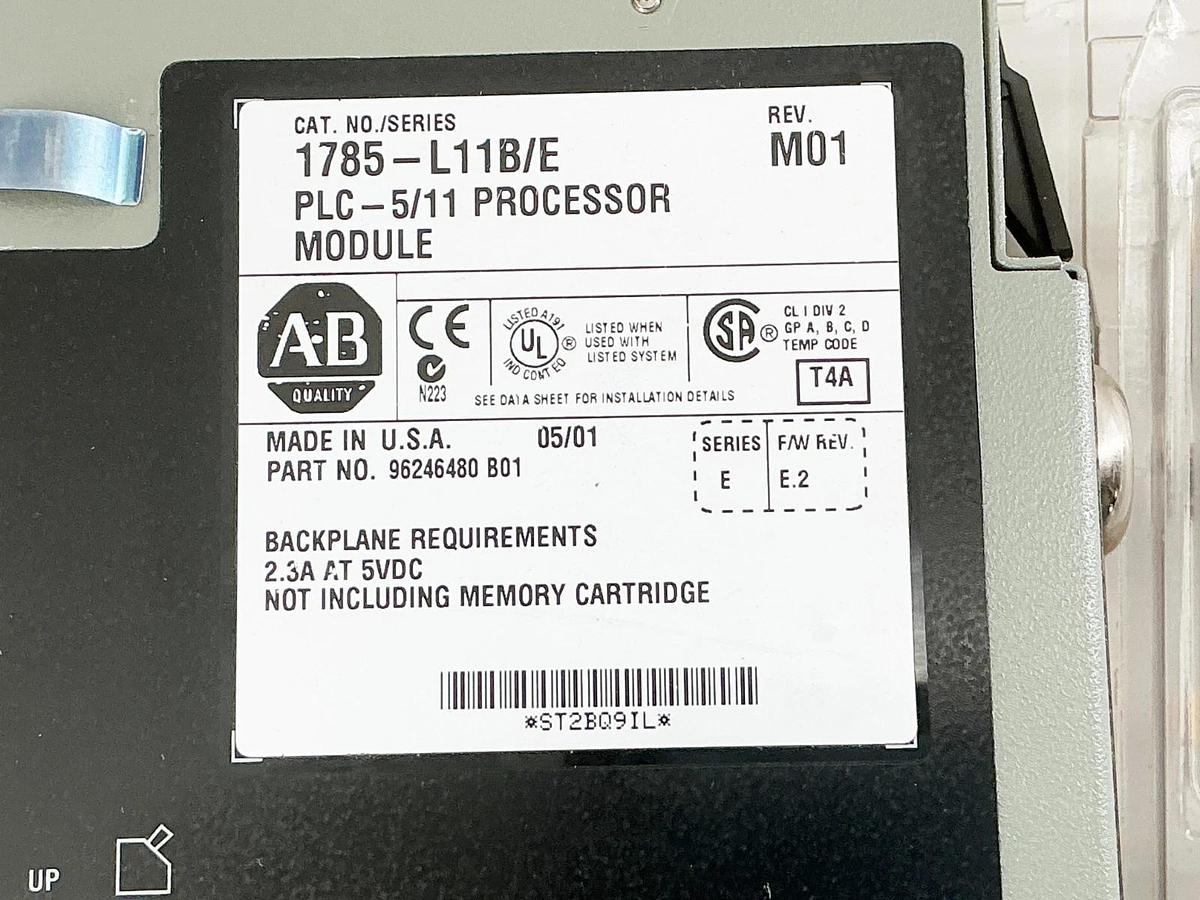 New Allen Bradley 1785-L11B Processor Module PLC 5 2.3A 5V