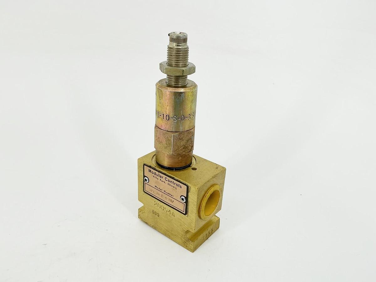 New Modular Controls RV1-10-S-0-36/ Valve W/Manifold RV1-10-S-4-3S/ - No Box