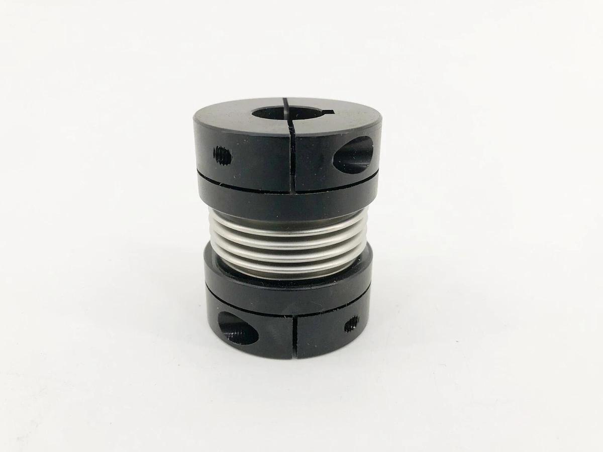 New Ruland BCK26-10-6-A Bellows Coupling Clamp 5/8 X 3/8 Bores 1-5/8 OD
