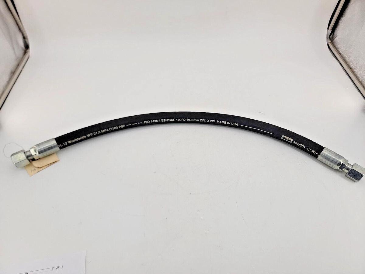 New Parker 302/301-12 Hydraulic Hose 3100 PSI 3/4"