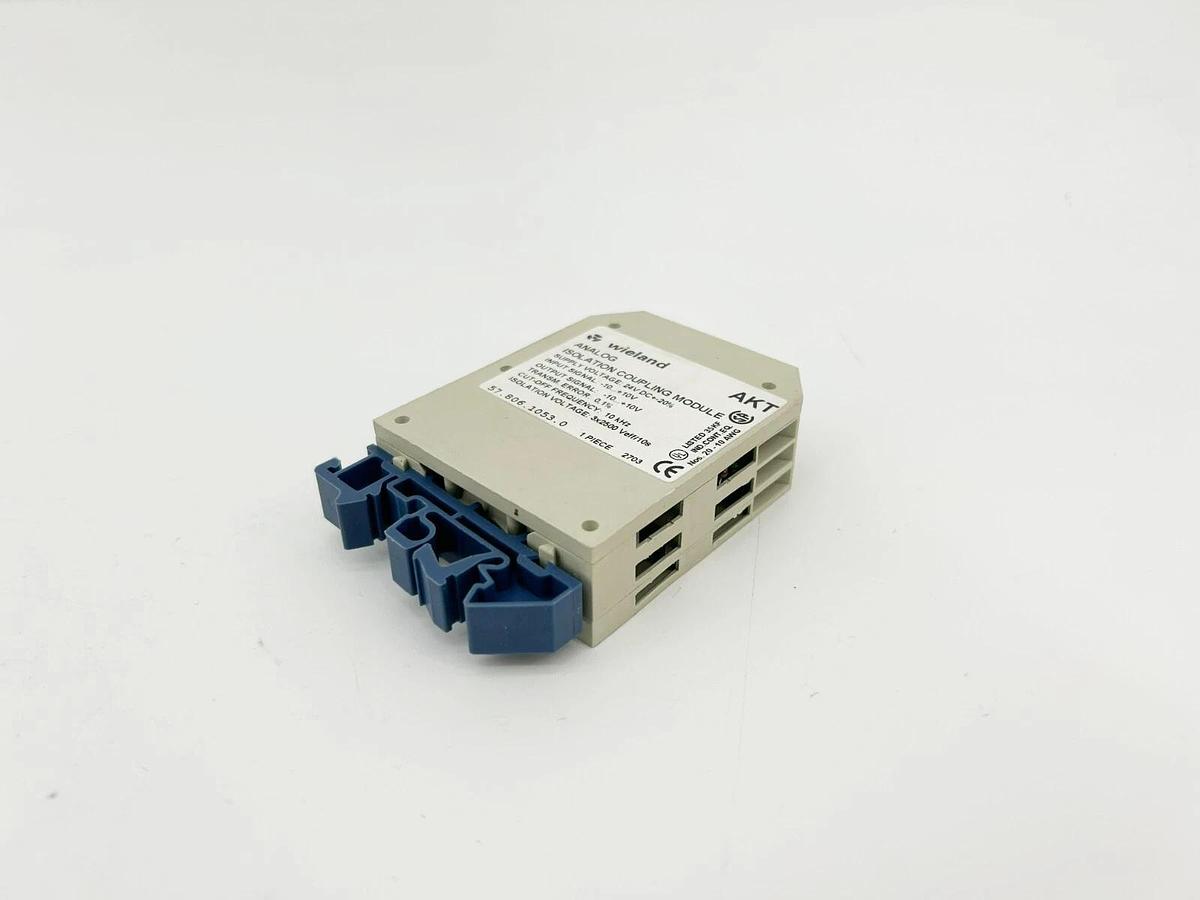 New Wieland 57.806.1053.0 AKT Analog Isolation Coupling Module 24VDC