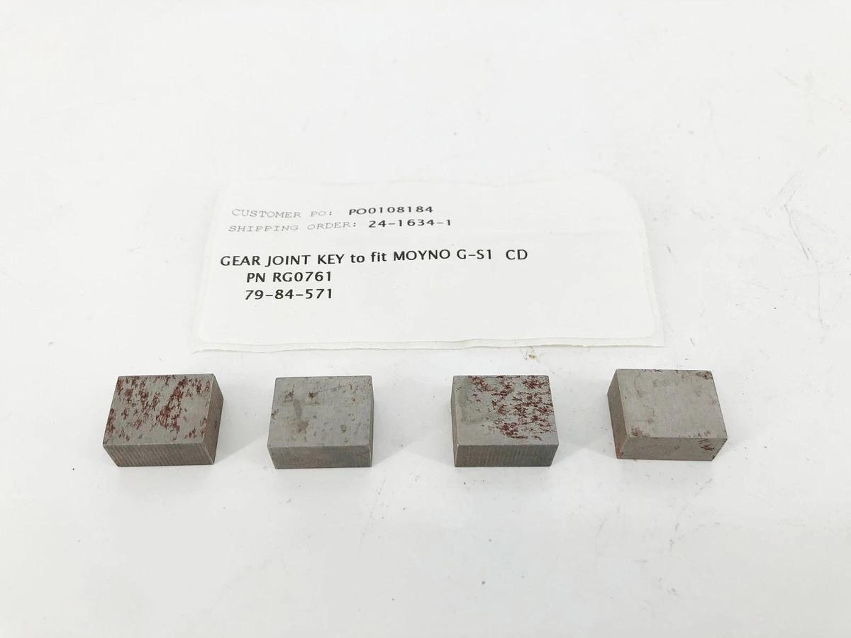 Lot of 4 New RG0761 Gear Joint Keys for Moyno G-S1 CD - No Box