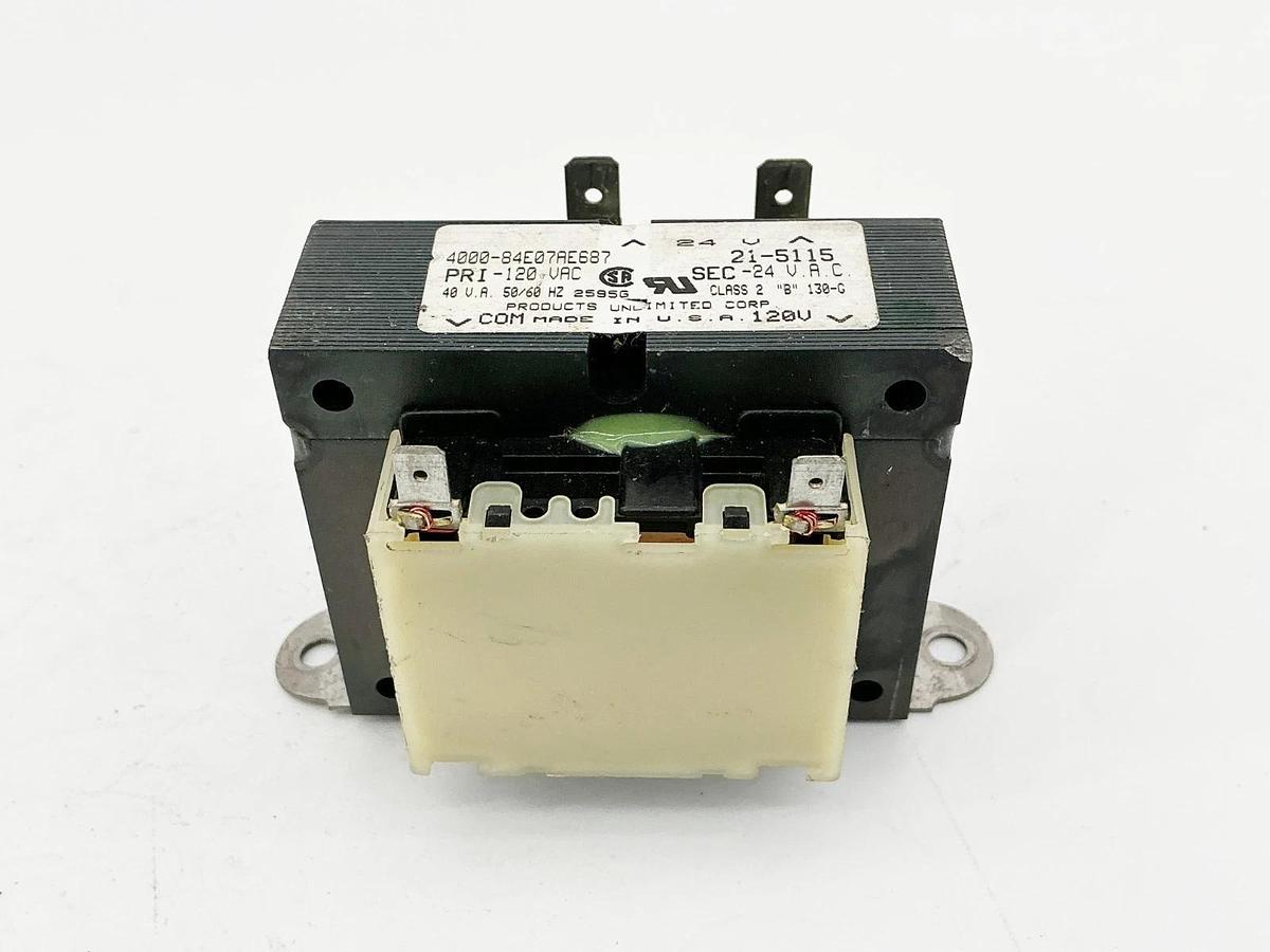 Used Lot of 2 Products Unlimited 4000-84E07AE687 Transformer 120V 40VA 50/60Hz 21-511