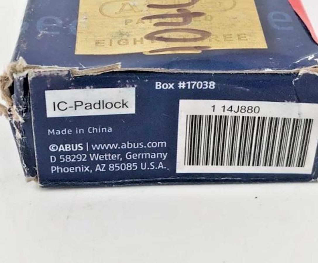 New Abus 83IC/45 Brass Padlock Interchangeable Core 1" Height 14J880