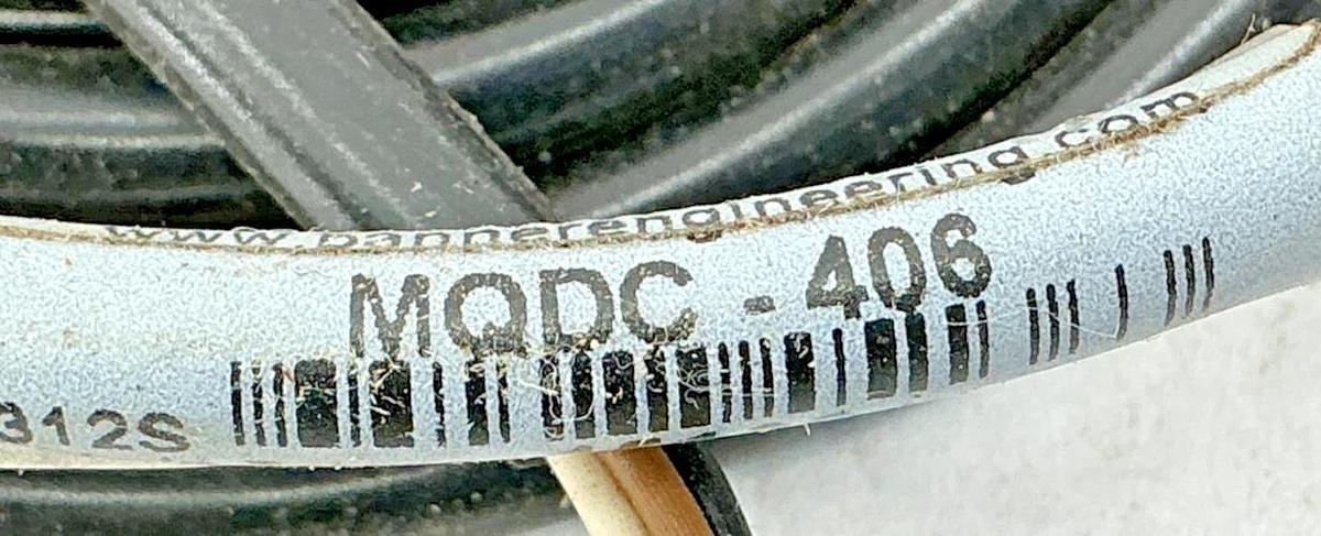 Lot of 2 New Banner Engineering MQDC-406 Cable Cordset 4-Wire Female 45136