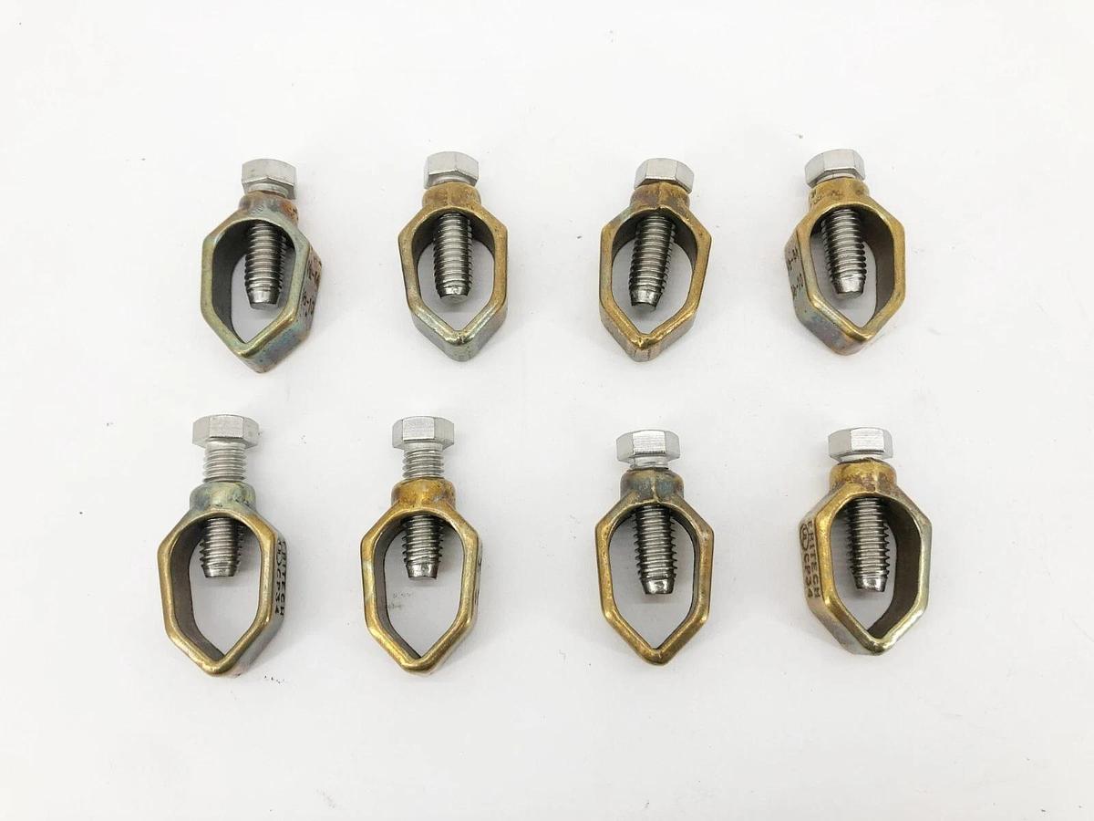 Lot of 8 New Eritech CP34 Grounding Connectors Bronze 1/2-3/4 & 1/0-10 2KXN3