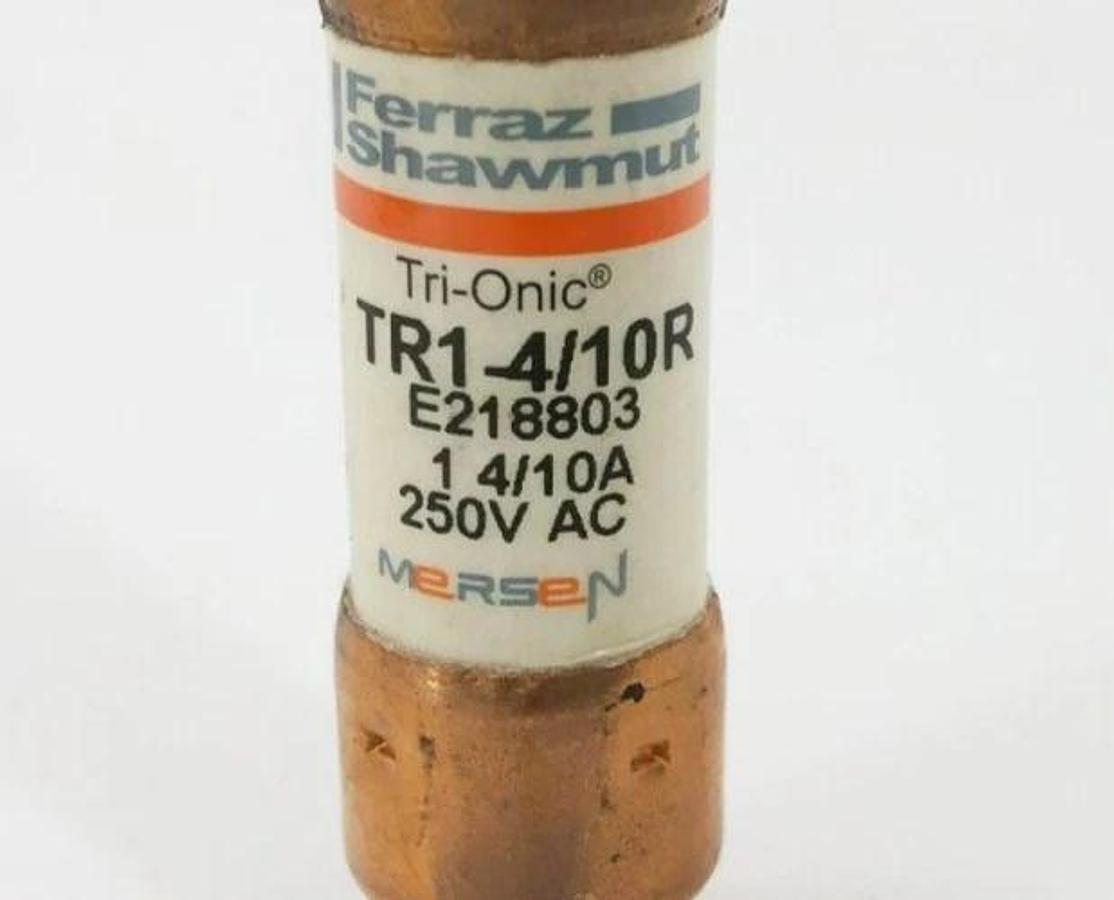 Lot of 4 New Ferraz Shawmut TR1-4/10R Time Delay Fuses 1.4 A 250VAC