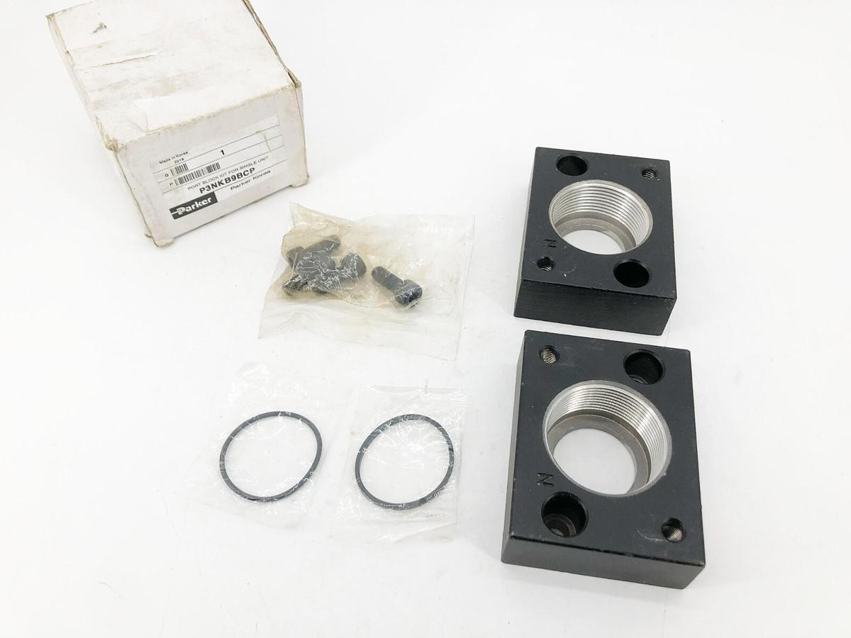 New Parker P3NKB9BCP Port Block Kit For Single Unit