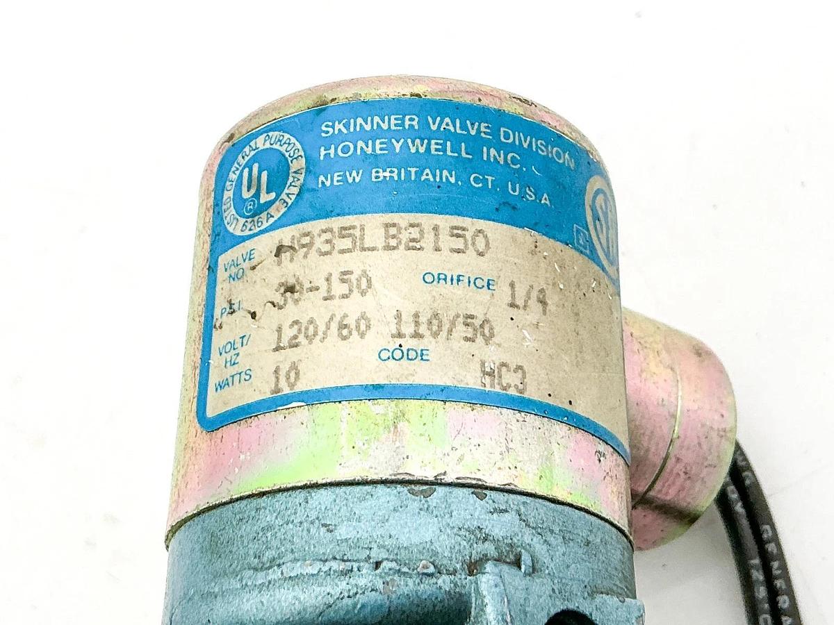 New Skinner Honeywell H935LB2150 Solenoid Valve 30-150PSI 110/120V 10W - No Box