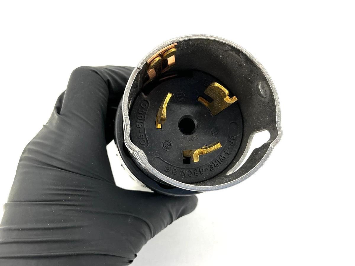 New Hubbell CS8464C Connector Twist-Lock w/ Nylon Housing 3Pin 50A 480V CS-8165C