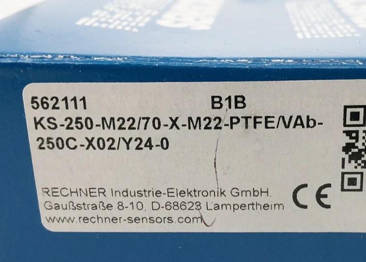 New Rechner KS-250-M22/70-X-M22-PTFE/Vab-250C-X02/Y240-0 Transmitter 562111