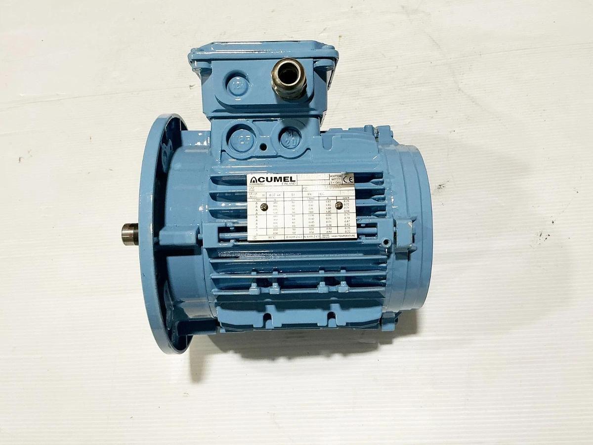 Used Cumel NT0135PB6B5M6 Electric Motor 690V 1160RPM 0.37KW 19F165