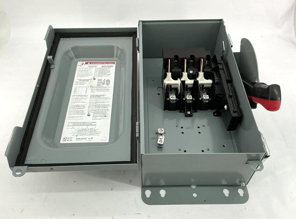 New Square D HU362AWK Ser F6 Heavy Duty Safety Switch 3P 60A 600V