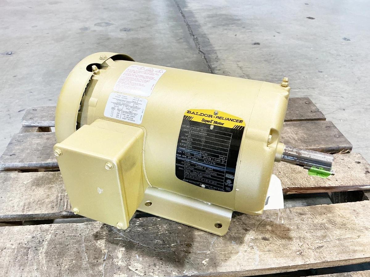 New Baldor EM3558T-5 Electric Motor 2HP 575V 2.2A 1755RPM 60Hz 3PH
