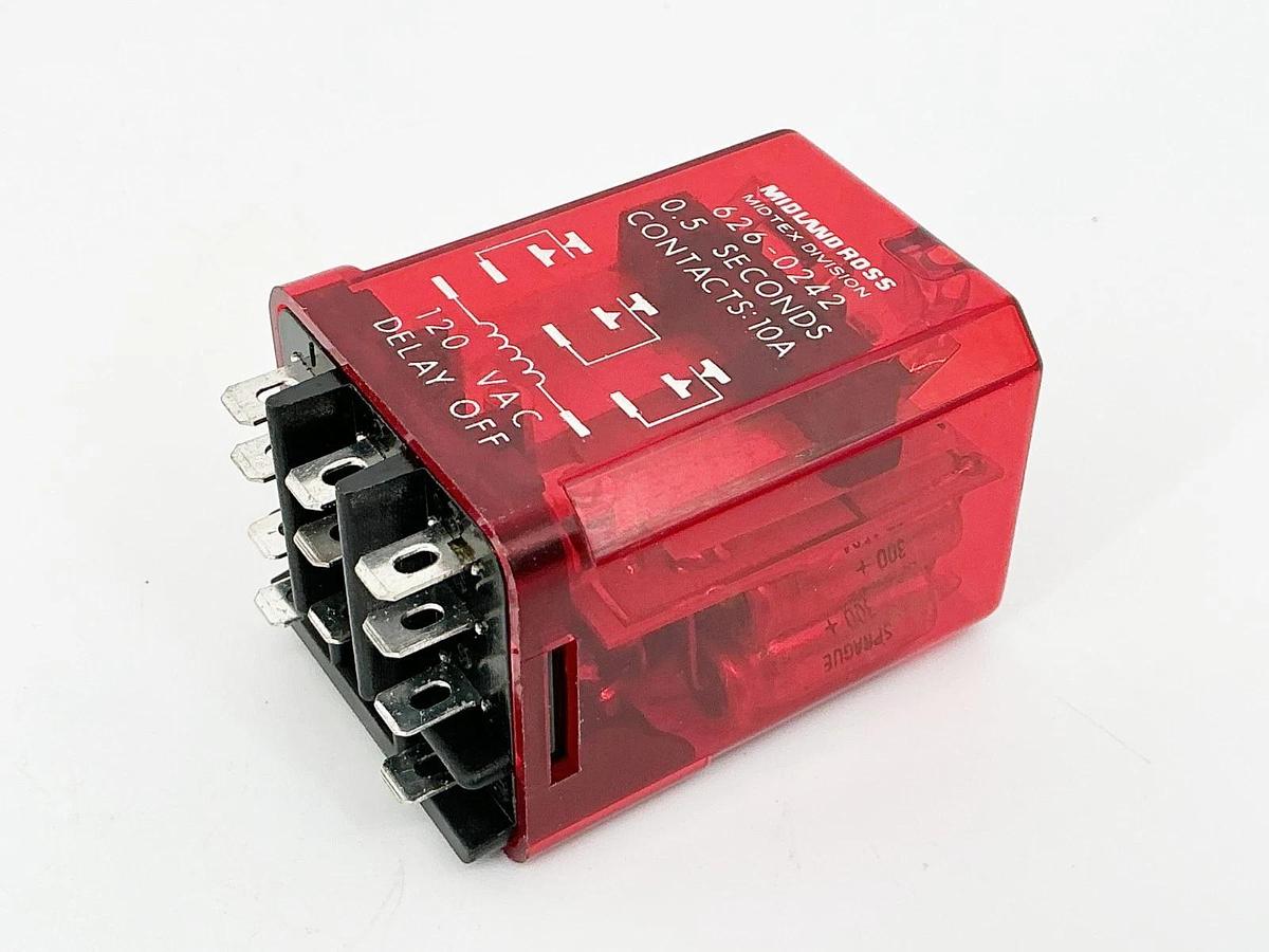 New Midland Ross 626-0242 Relay 0.5 Seconds 10A 120V 11Pin - No BOx