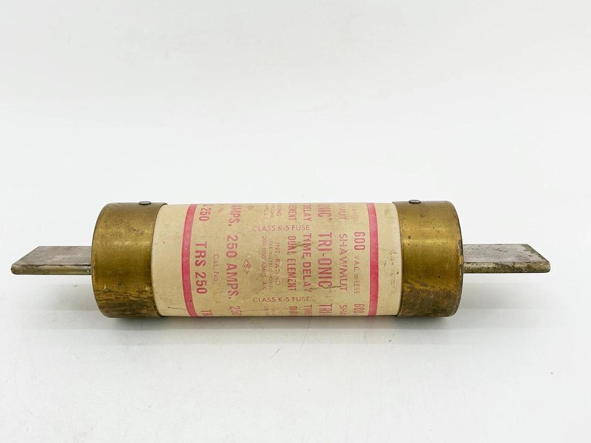 Used Gould Shawmut TRS-250 Time Delay Dual Element Fuse 250A 600V Class K5