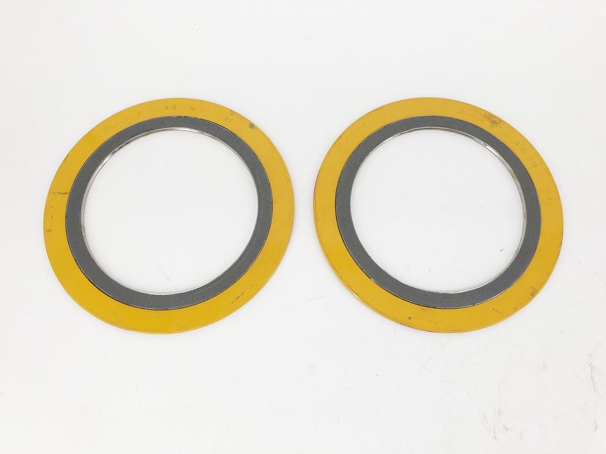 Lot of 2 New Flexitallic 4" 300 ASME B16.20 304/FS Spiral Wound Gaskets - No Box