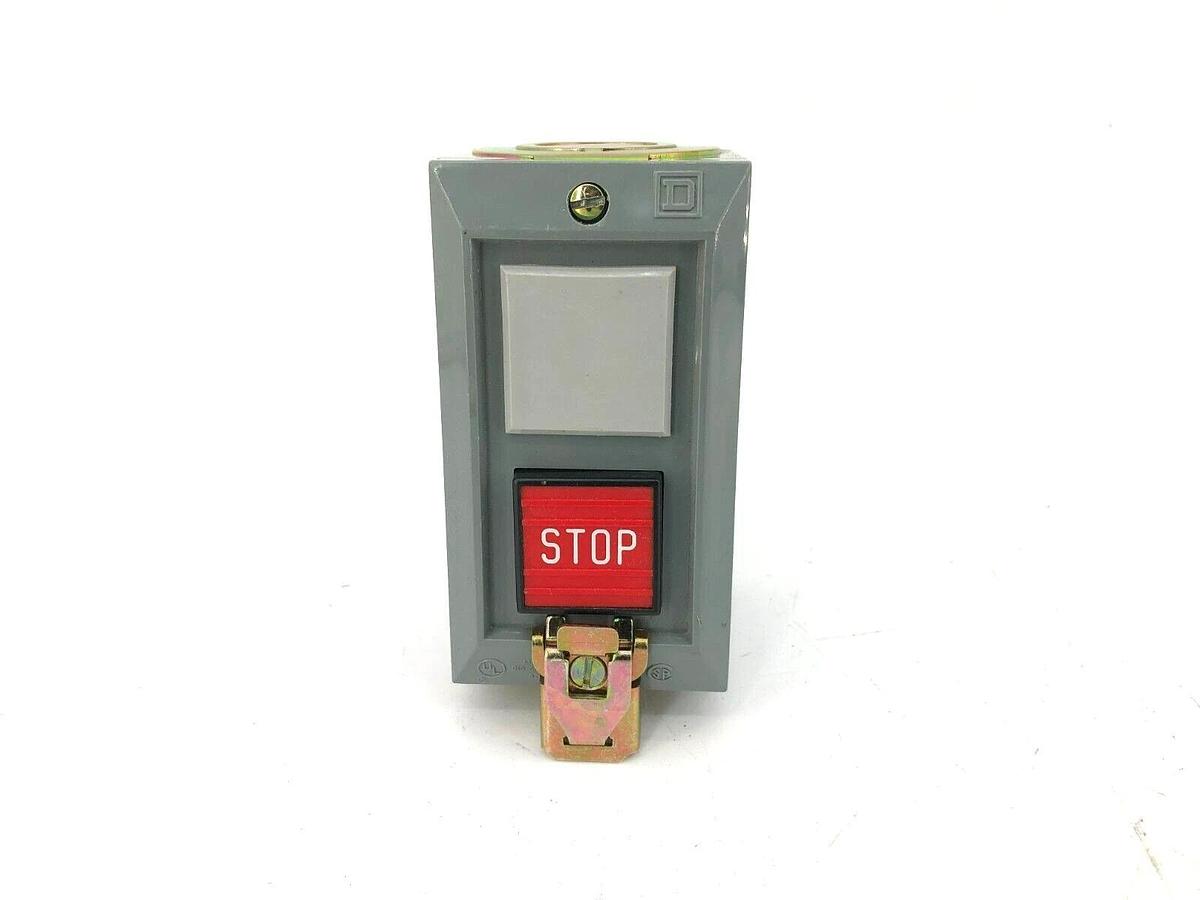 New Square D 9001-BG-104 Control Station Stop Pushbutton W/ Lockout