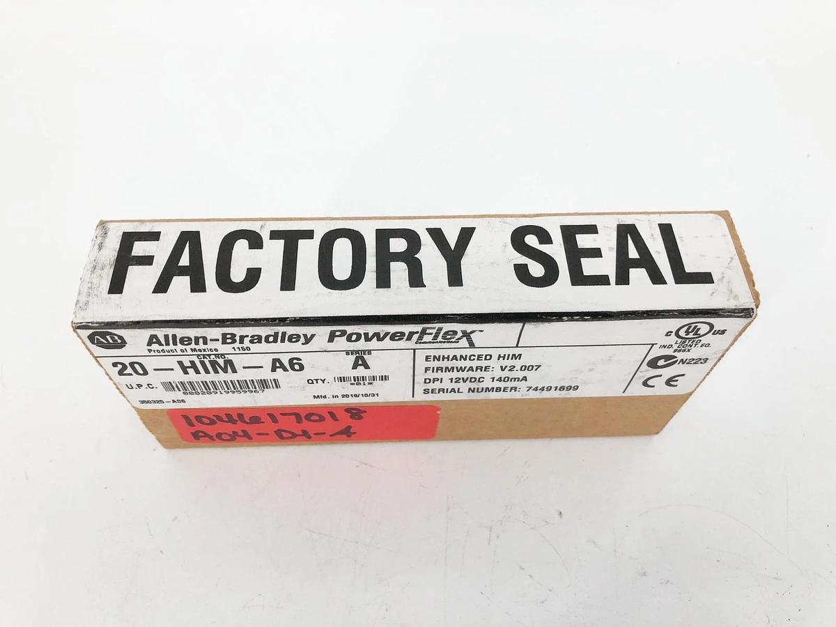 New Allen Bradley 20-HIM-A6 Ser. A Powerflex Module 12VDC - Sealed Box