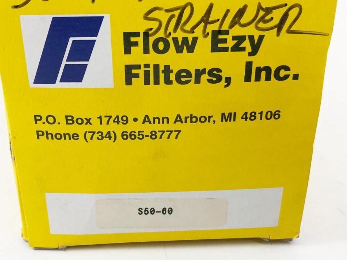New Ezy Flow Filters S50-60 Strainer 60 Mesh 3 X 2 Port NPT