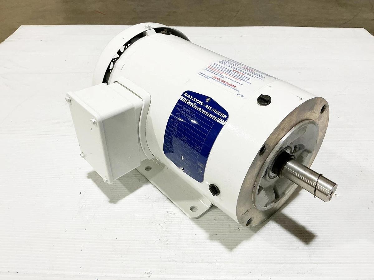New Baldor CEWDM3558T-5 Electric Motor 2HP 575V 1755RPM 2.3A 3PH 145TC