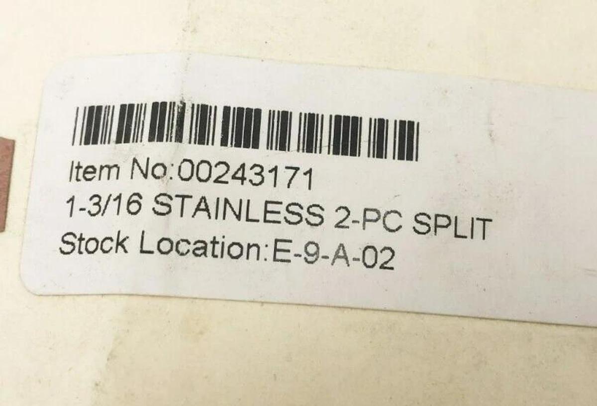 New Climax 2C-118-S Two-Piece Split Clamp Collar Stainless Steel 1-3/16" ID