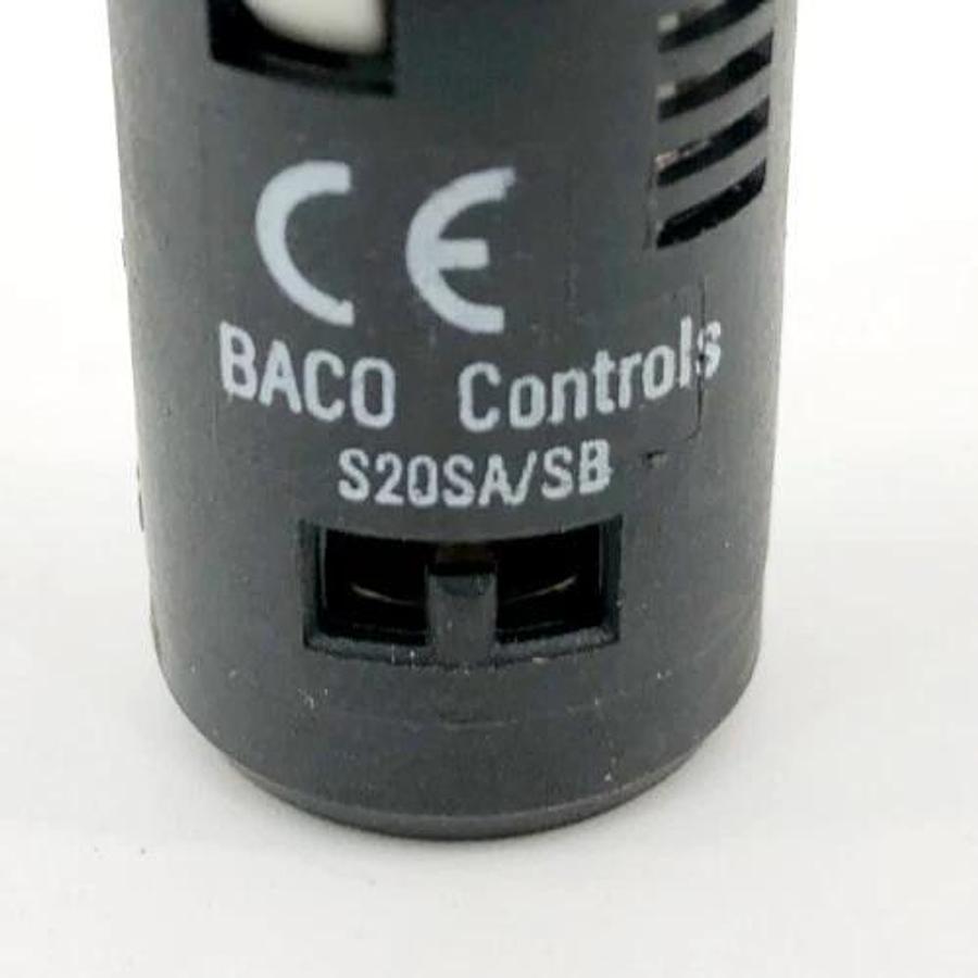 Lot of 5 New Baco Controls S20SA/SB Orange Indicator Lights 120V - No Box
