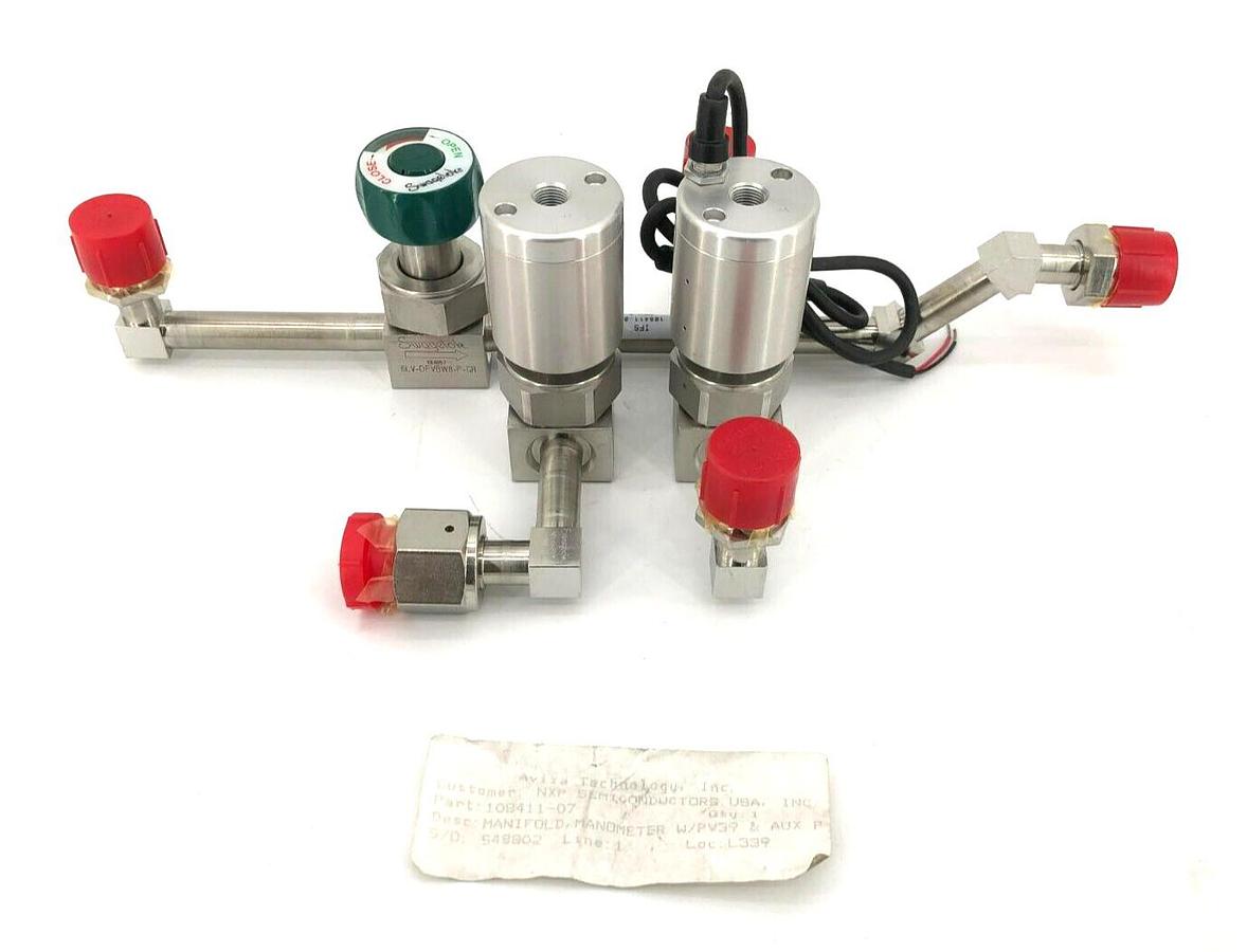 New Avisa Technologies 108411-07 Rev. A Overpressure Relief Manifold