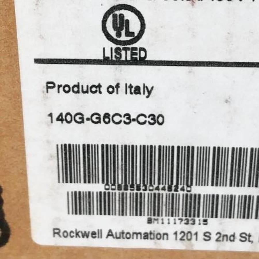 New Allen Bradley 140G-G6C3-C30 Ser. A Circuit Breaker 30A 480V-600Y/347V