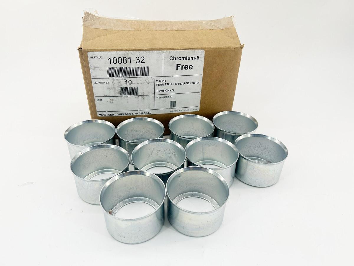 New Lot of 10 Winzeler Couplings LCC 10081-32 Crimp Shell