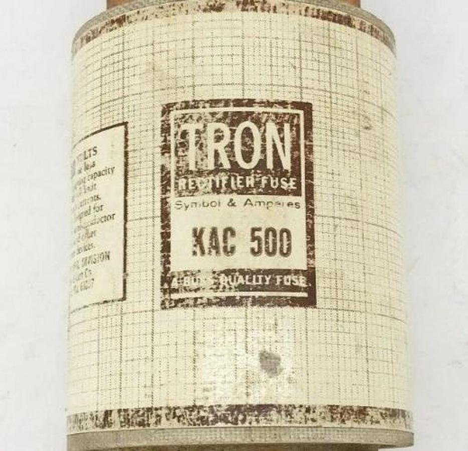 New Bussmann Tron KAC 500 Rectifier Fuse 500A 600V