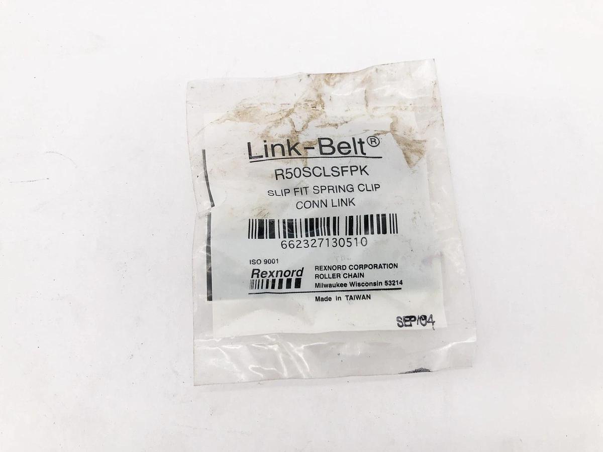 Lot of 7 New Rexnord Link-Belt R50SCLSFPK Connecting Links 50 Chain