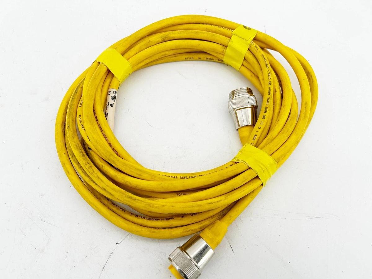 Used Turck RSM RKM 50-6M Double Ended Cordset 5Wire 18AWG 6M U2282-2