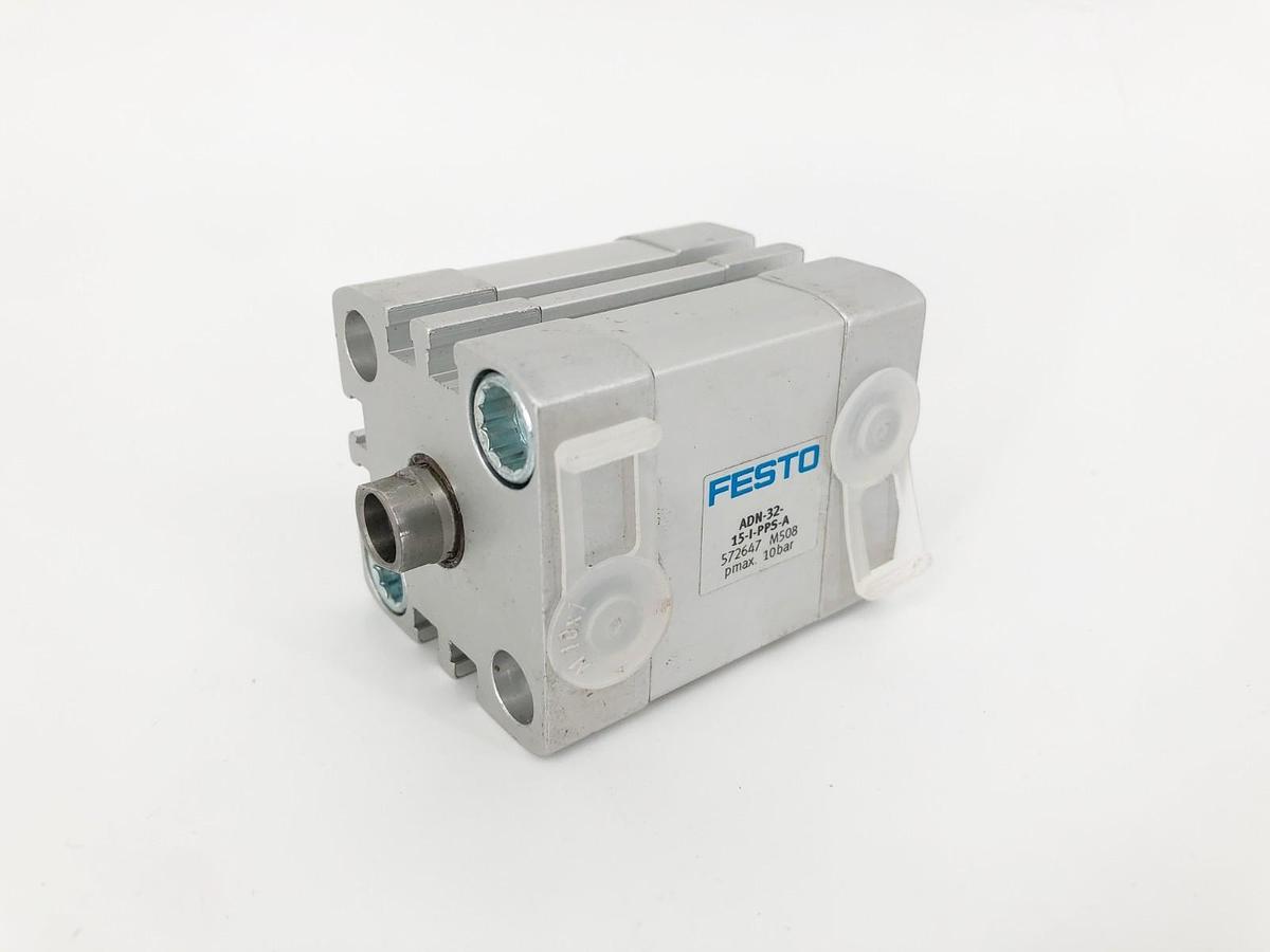 New Festo ADN-32-15-I-PPS-A Compact Cylinder 10 Bar 572647 - No Box