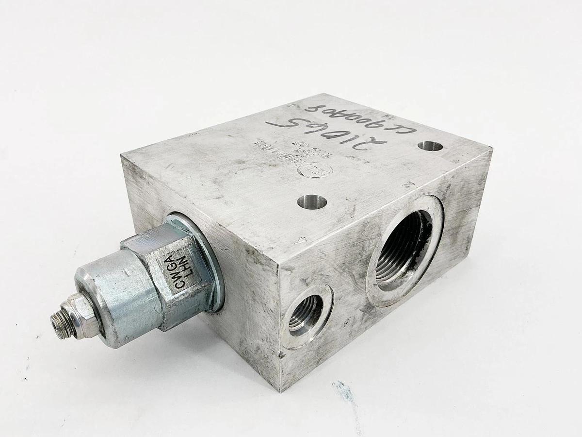 Used Sun Hydraulics PAM Manifold with CWGA-LHN Valve 3:1 Pilot Ratio