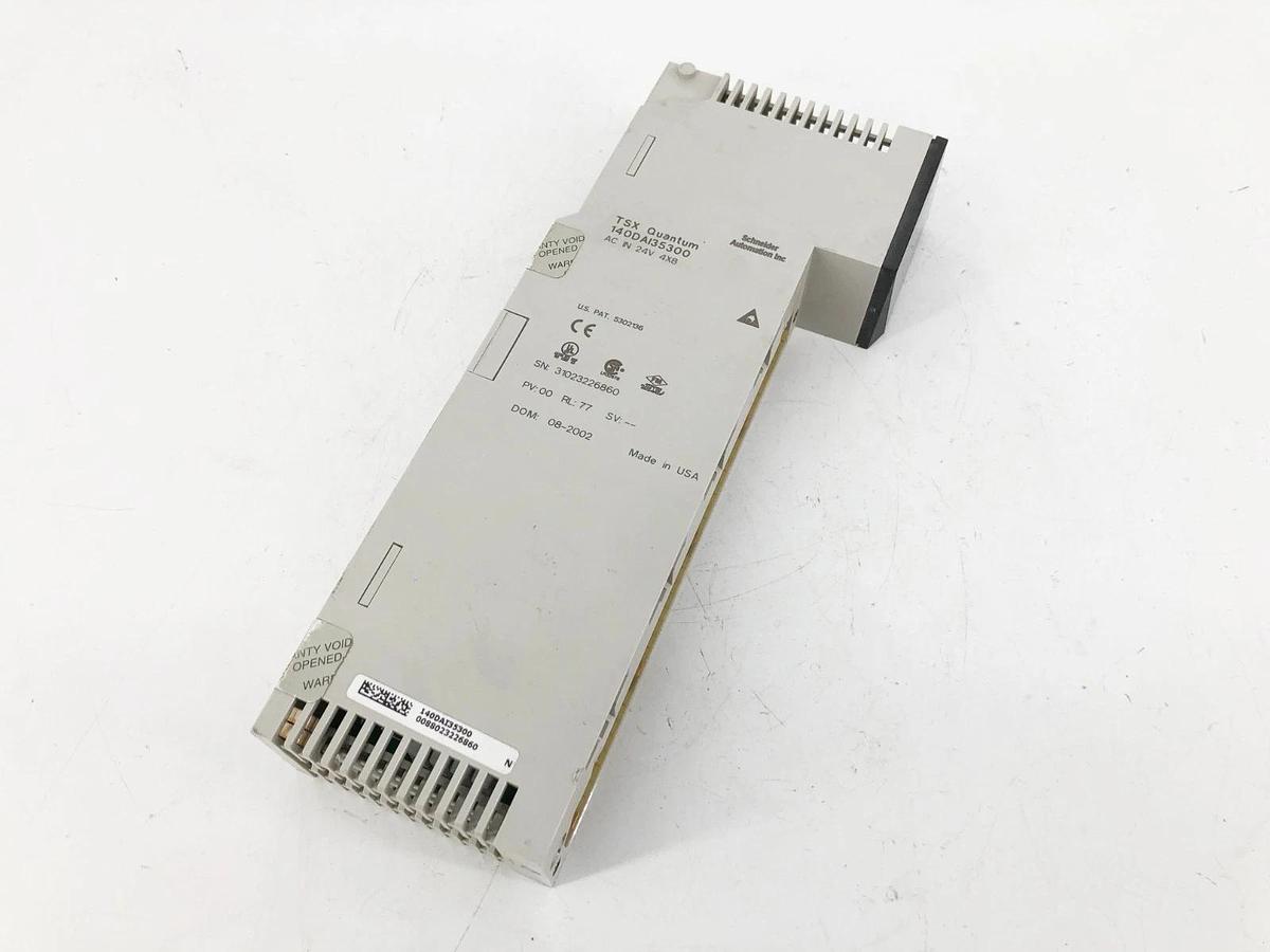 Used Schneider Automation 140DAI35300 TSX Quantum Discrete Input Module AC IN 24V 4X8
