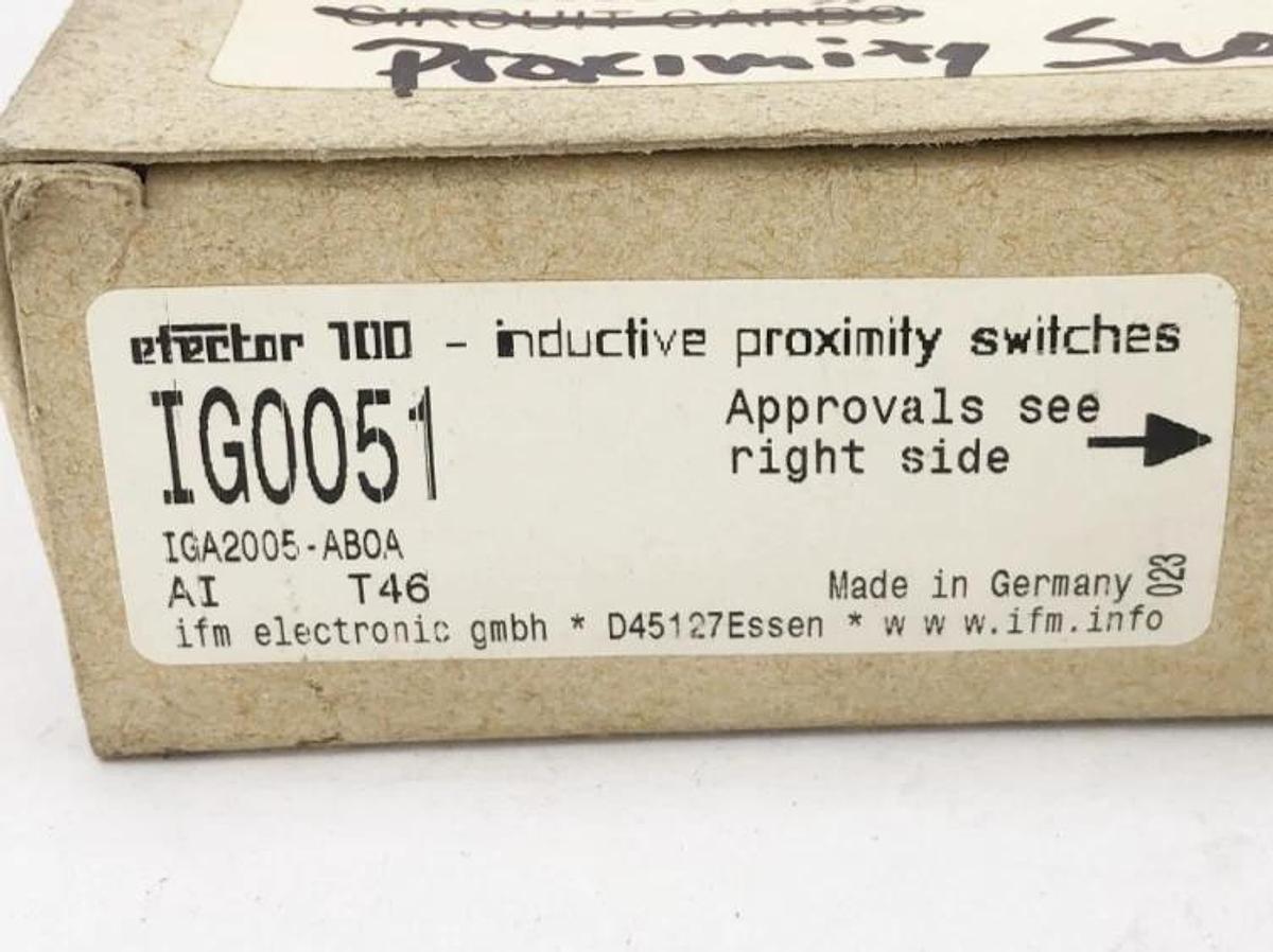 New IFM IG0051 Inductive Proximity Switch IGA2005-ABOA