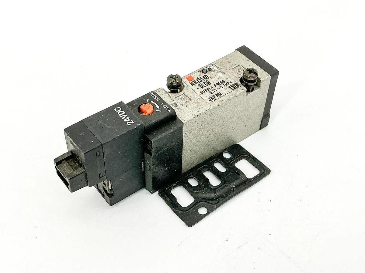 Used SMC NVJ5140-5L0B Solenoid Supply Press Valve 24V 0.15-0.7MPa
