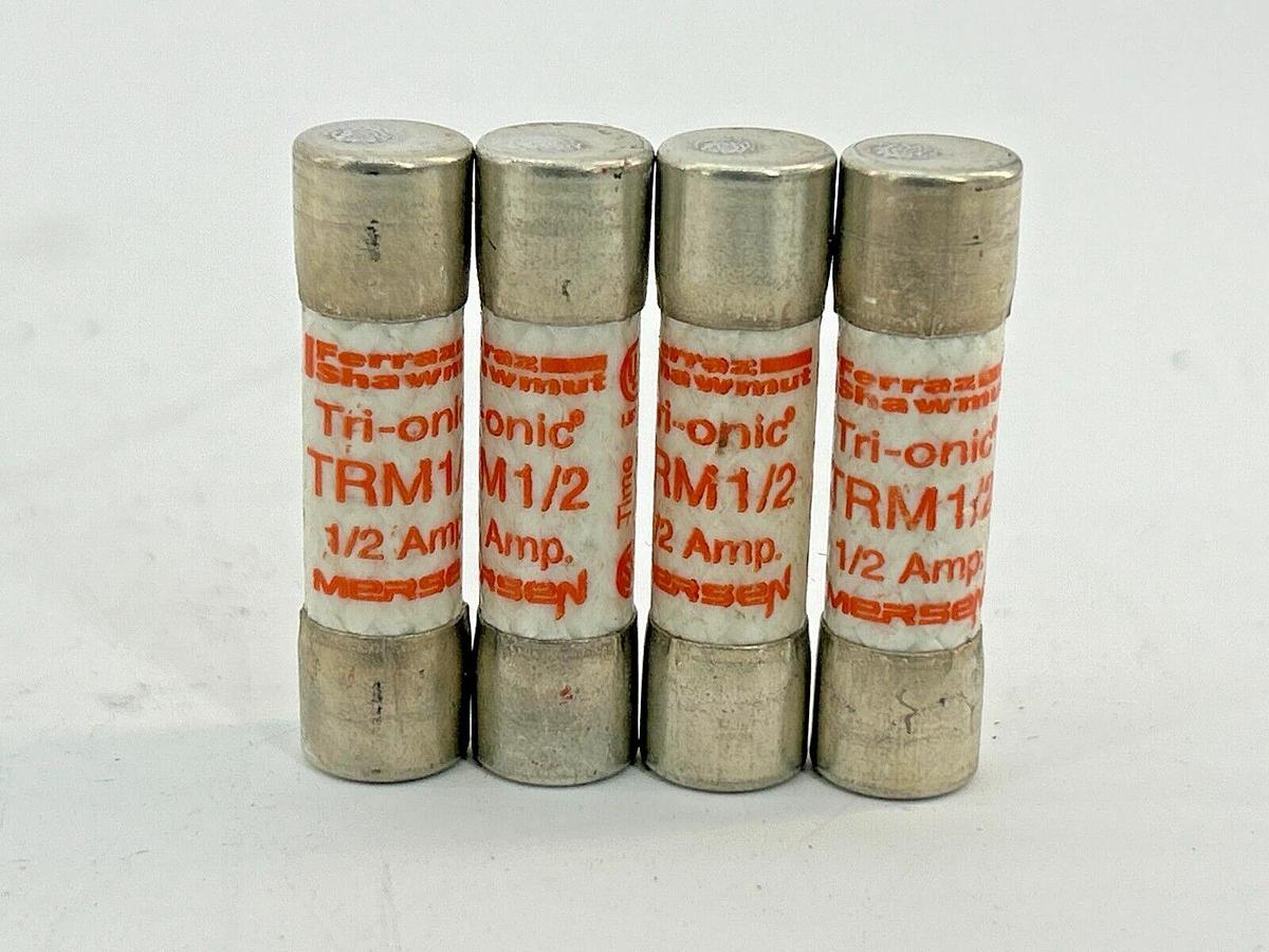 New Lot of 4 Ferraz Shawmut TRM1/2 Time Delay .5A 250V