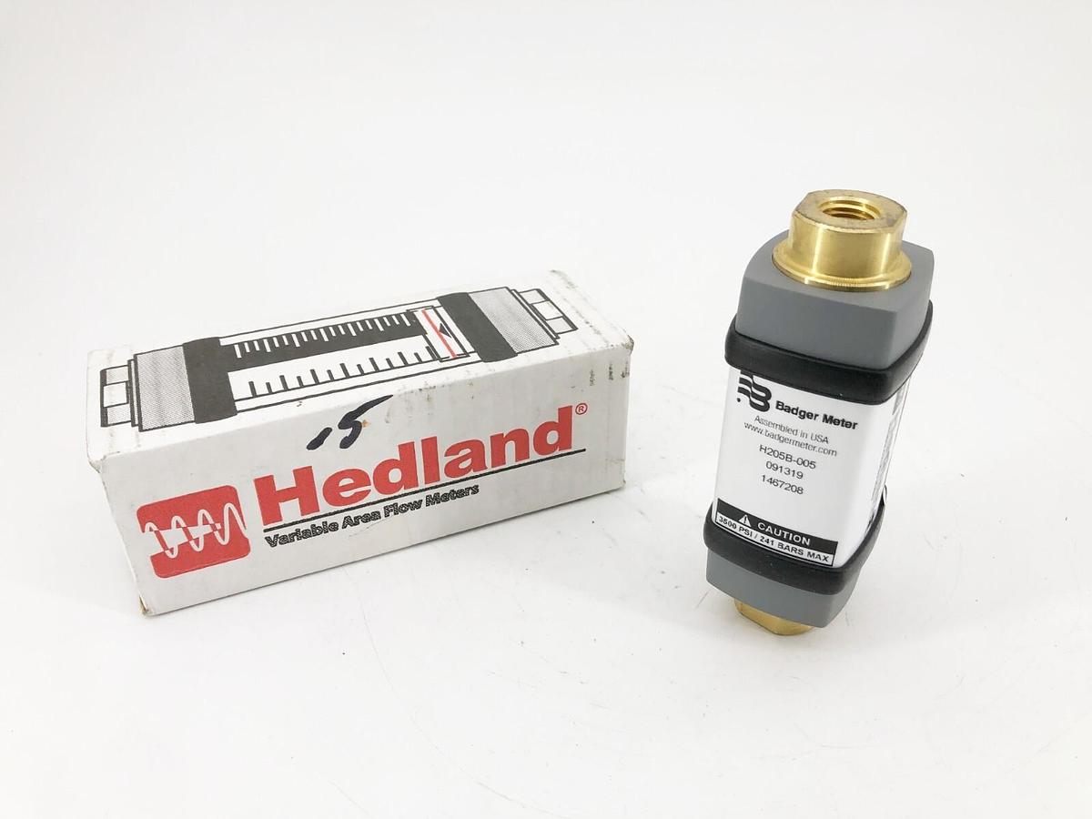 New Hedland H205B-005 Flow Meter 1/4" NPT 3500psi 4NMZ5