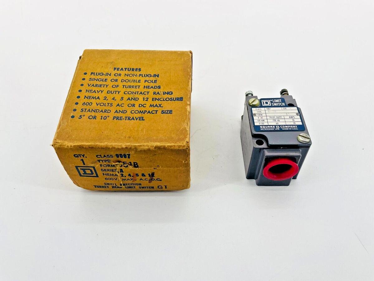 Used Square D 9007B51B Limit Switch Operating Head NO PLUNGER