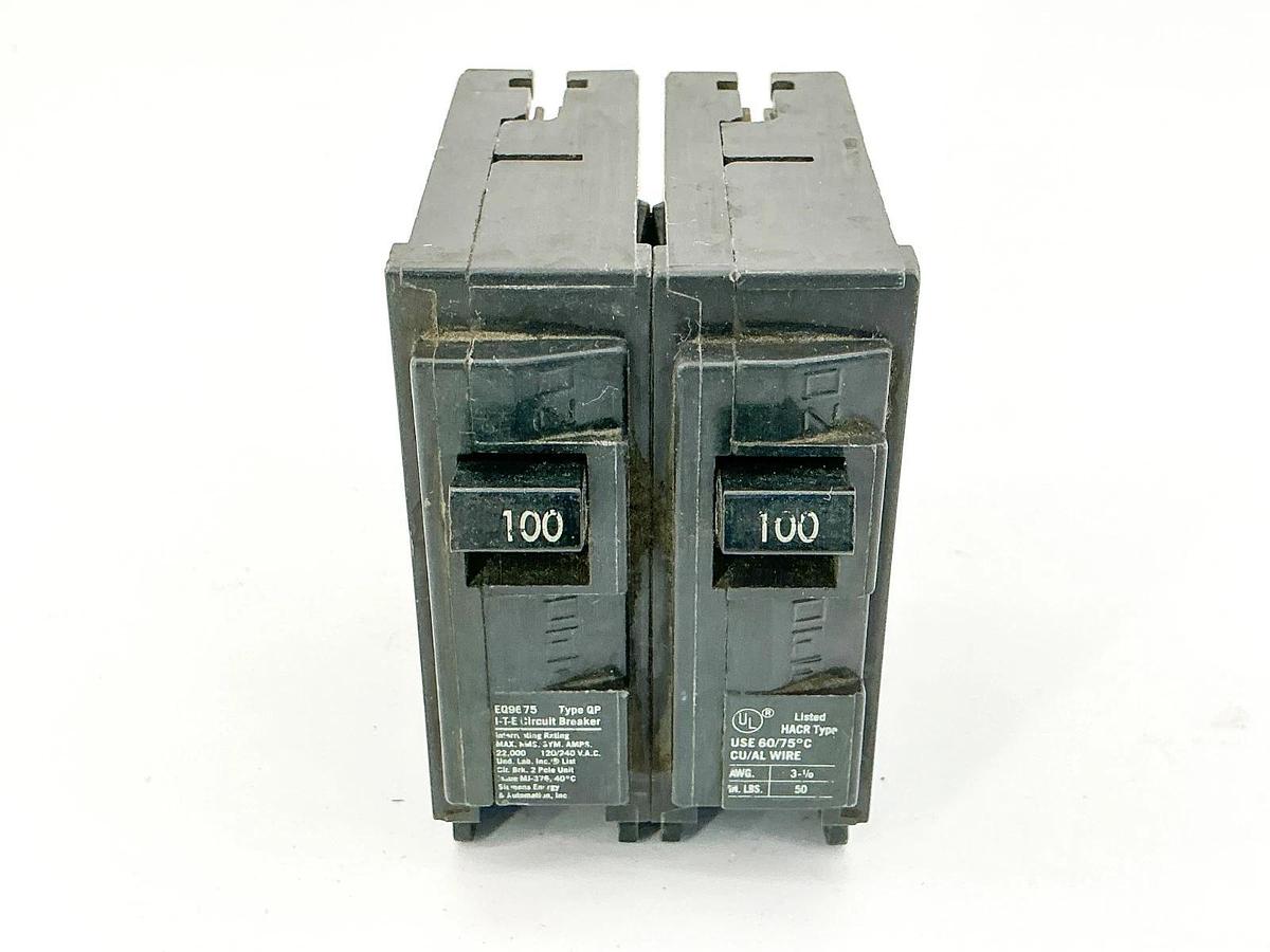 Used ITE QP2100 Circuit Breaker 100A 240V 2P Type QP