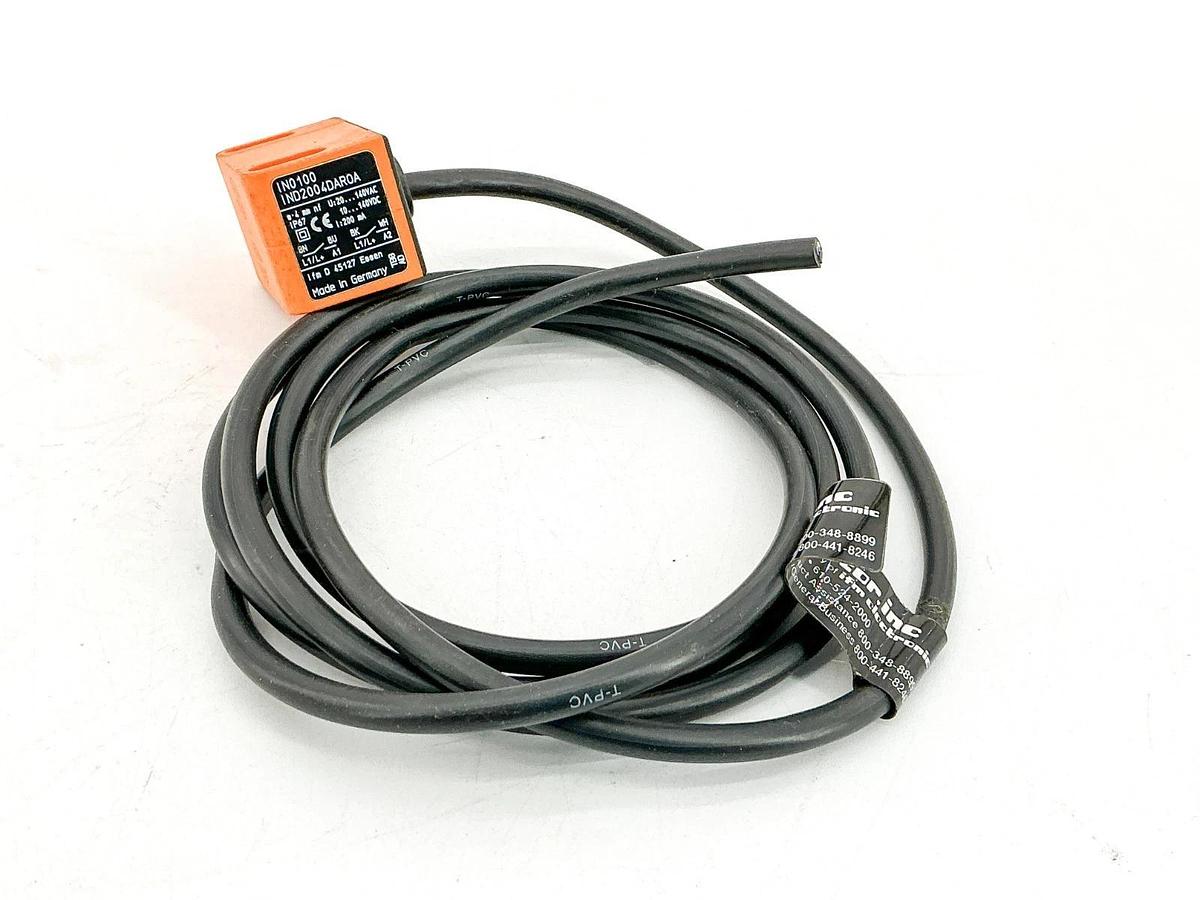 Used IFM IN0100 IND2004DAROA Proximity Switch 140V 200mA