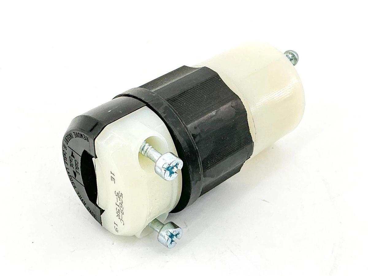 New Lot of 2 Leviton 5269-C Connector Body 2P 3Wire 15-125V 171-5269-C - No Box