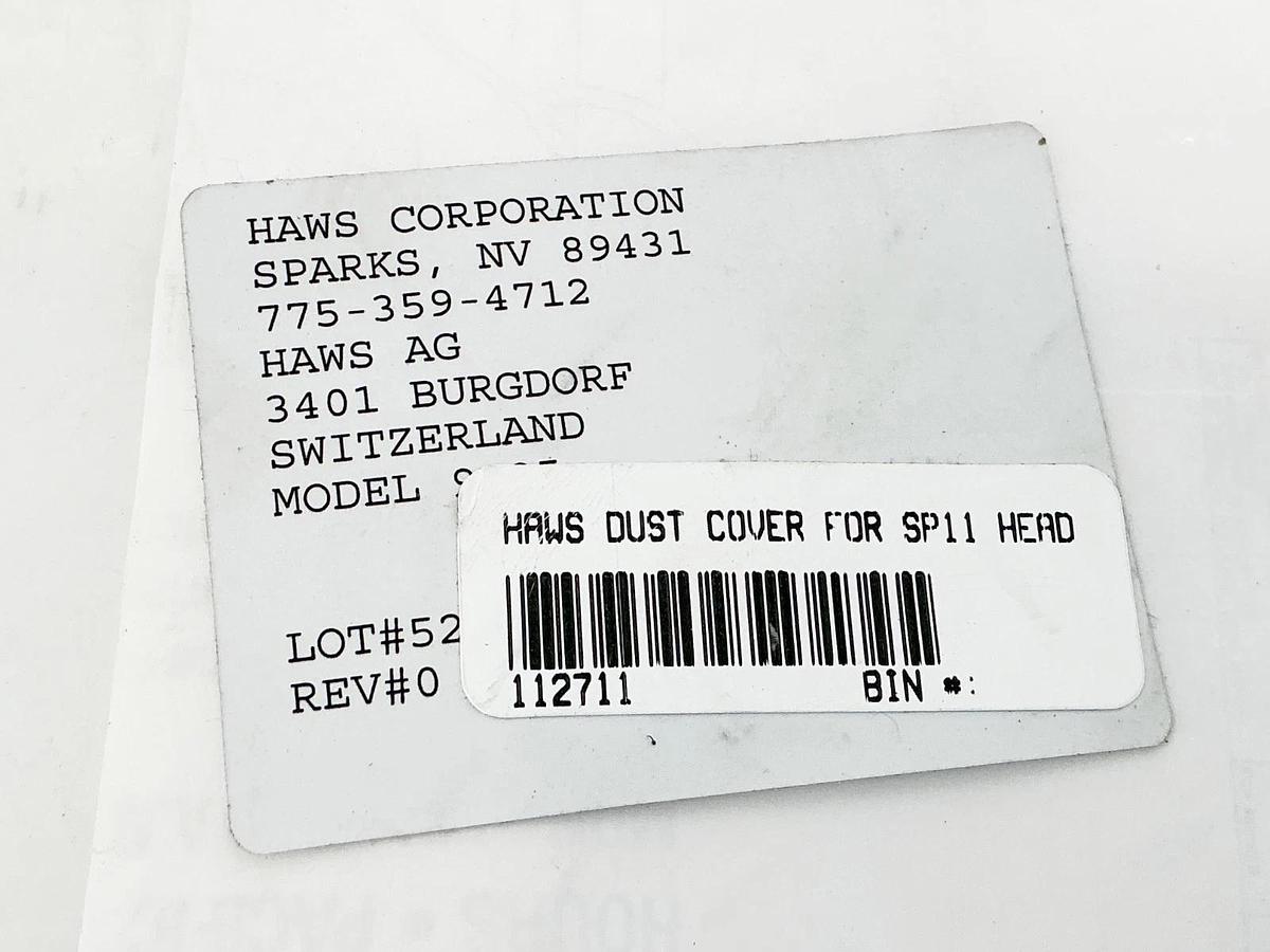 New Lot of 2 Haws 9095 Dust Cover For SP11 Head