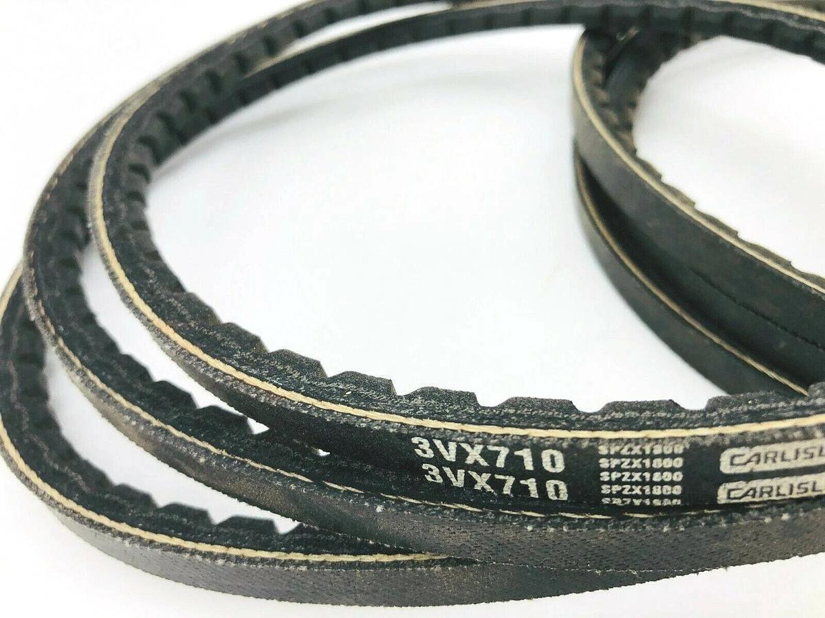 Used Lot of 2 New Carlisle 3VX710 Power-Wedge Cog Belt