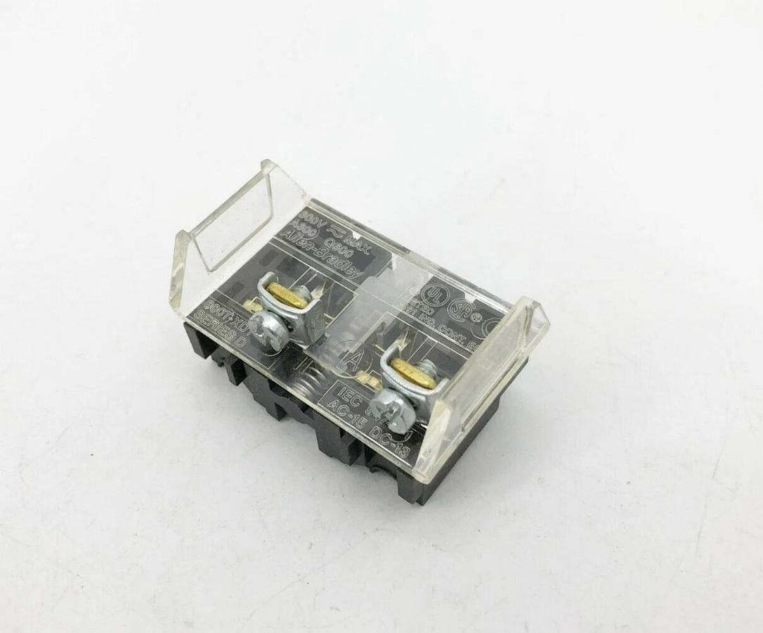 Lot of 3 New Allen Bradley 800T-XD1 Ser. D Contact Blocks - No Box