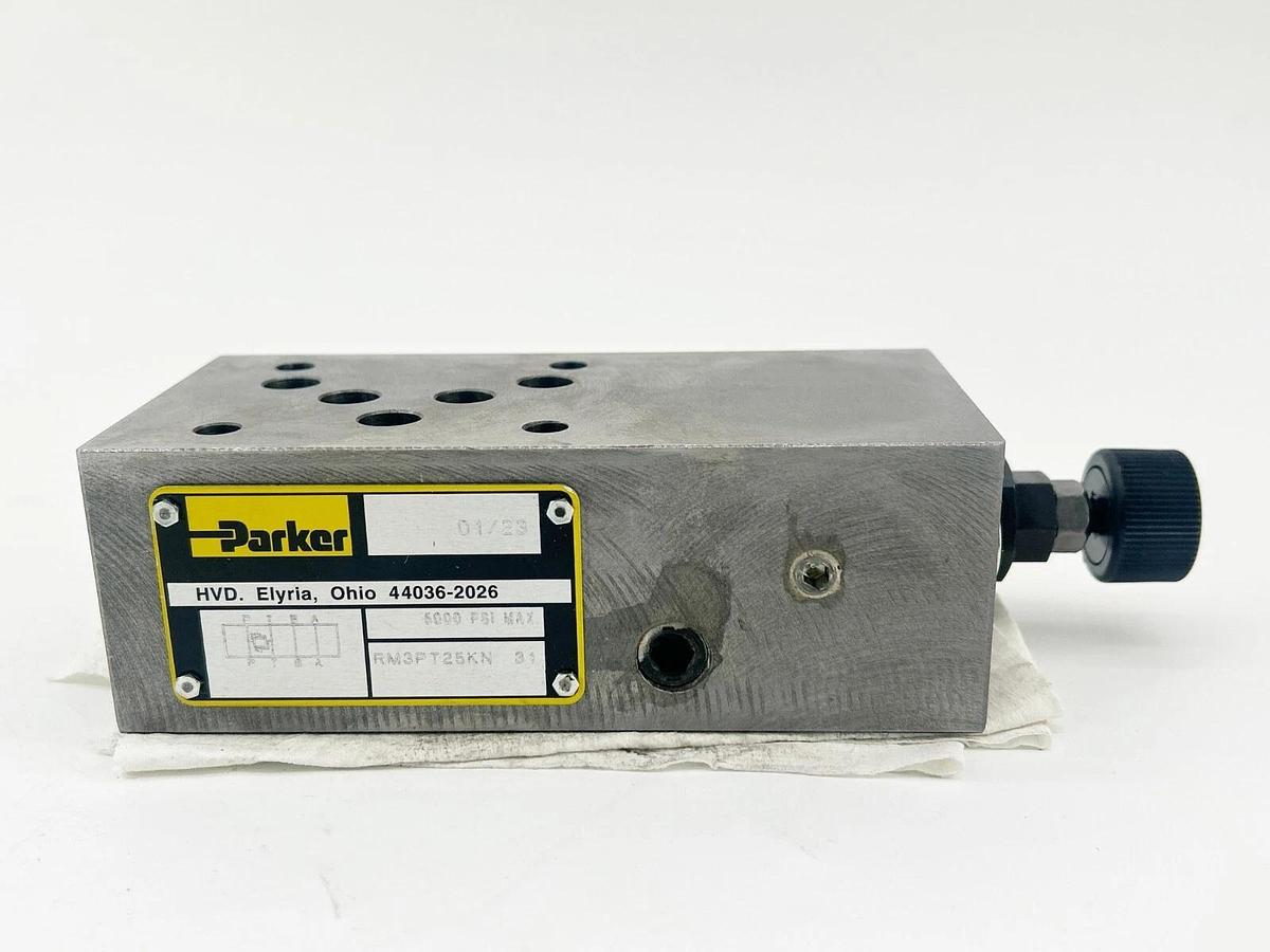 New Parker RM3PT25KN Hydraulic Relief Valve 5000PSI
